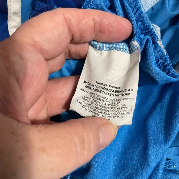 Nike Athletic Shorts Youth Girls XL Blue Tempo All Over Print Running Gym 805574 - Picture 6 of 12